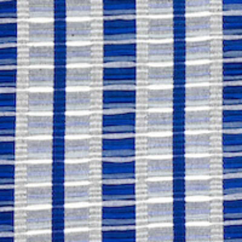 Tissu à rayures Schumacher x A Rhum, Bleu