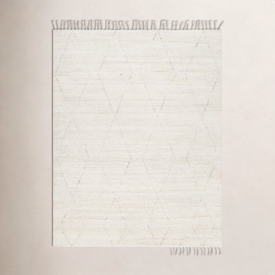 Talon Handmade Wool Cream Rug