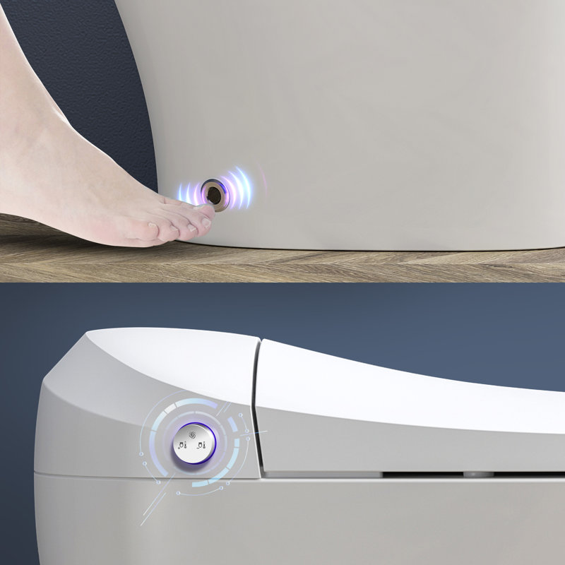 Toilette allongée une pièce à double chasse Calla (siège inclus)