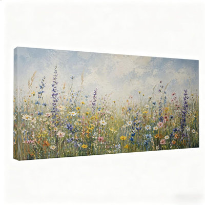 40 po x 20 po, art floral sur toile tendue, impression sur toile, décoration botanique moderne et moderne pour le salon et la salle de bain, bureau