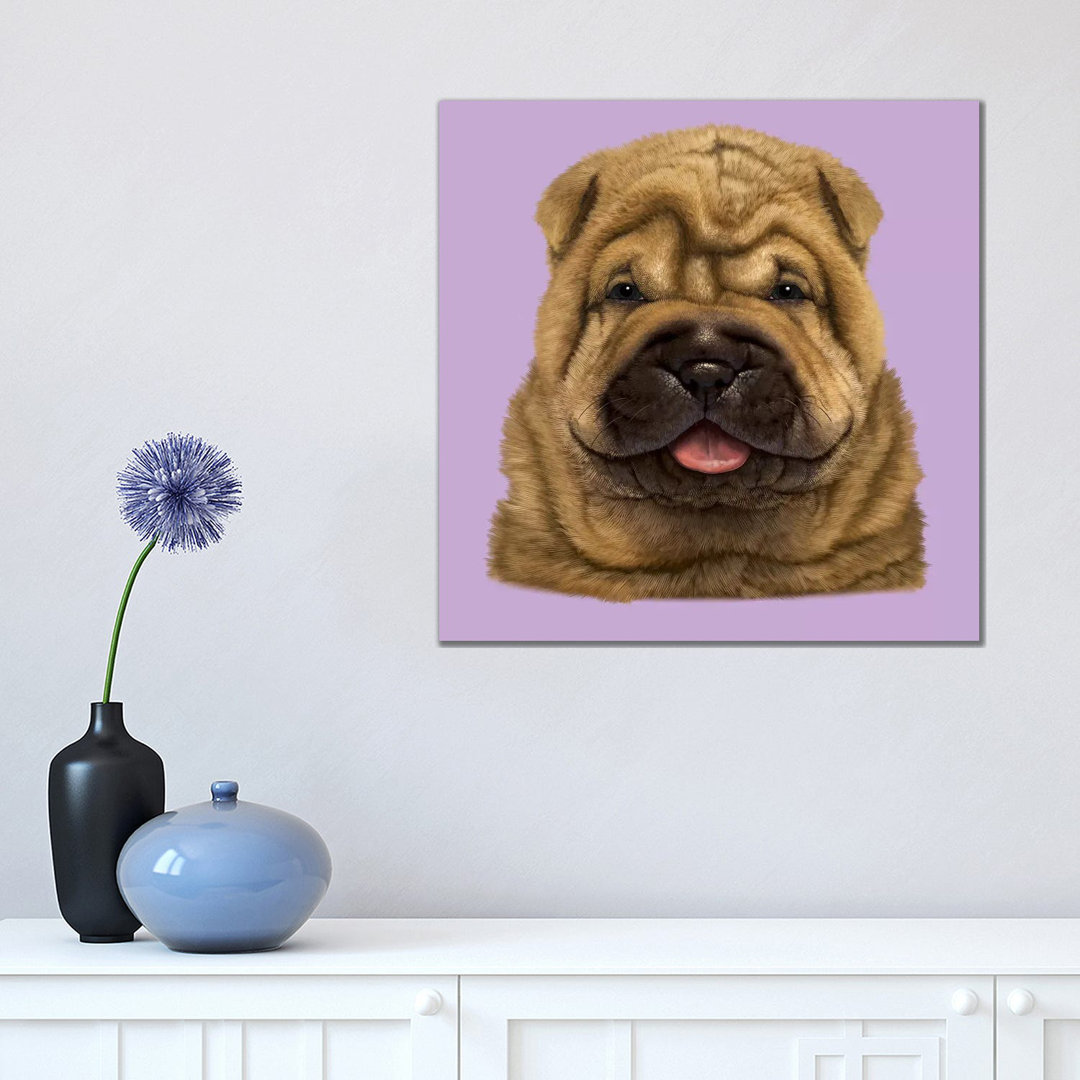 Shar Pei Puppy by Vincent Hie - Wrapped Canvas Print
