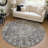 Scarlune Gray Washable Indoor-Outdoor Rug - LOOMLAN-927771920