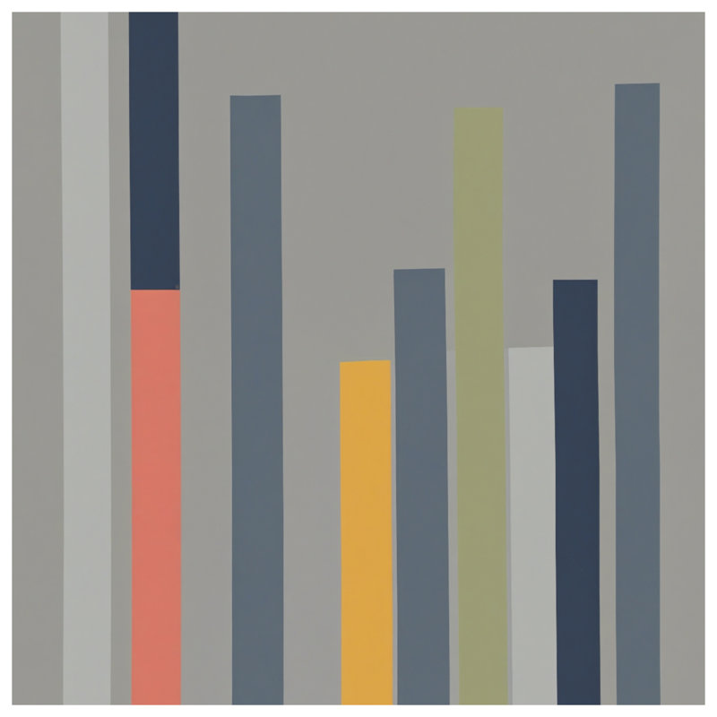 Rideaux colorés à motif de barres verticales colorées, voilages et voilages abstraits - 1 panneau, Blocage