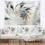 Tapisserie florale murale, décor de fleurs en verre coloré blanc - art floral en verre coloré blanc-28507502