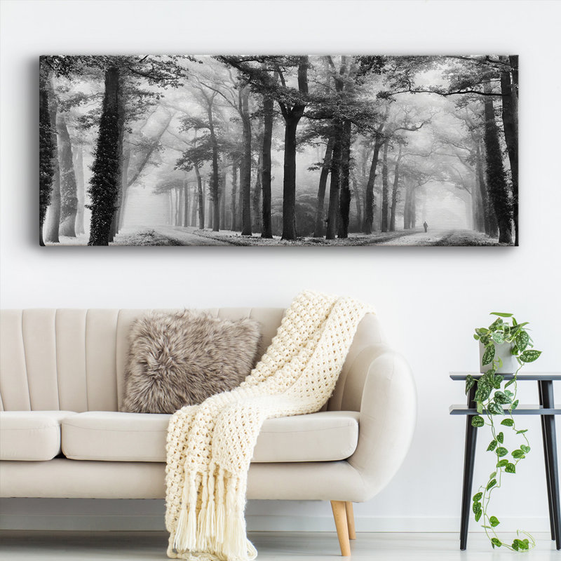 Tournant à gauche sur toile, H 24 po x l 60 po x P 1,5 po