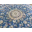 Tapis oriental bleu noué à la main 8 pi 1 po x 8 pi 2 po G14760