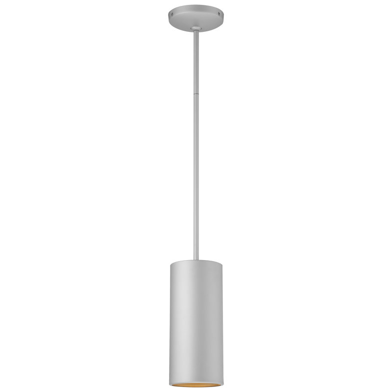 Courter 1 - Light Single Pendant, Satin, 10.5" H x 4.5" W x 4.5" D, Replaceable LED
