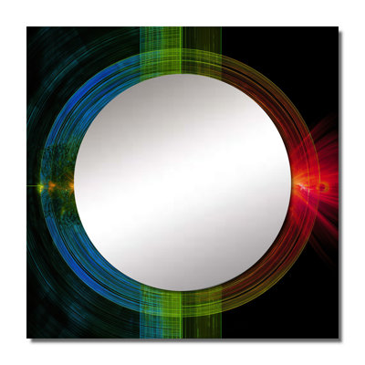 Spectral Image Of The Light Of The Sun II - Space Square Mirror Wall Art For Bathroom