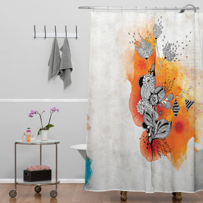 Rideau de douche simple Eccles Forbbiden