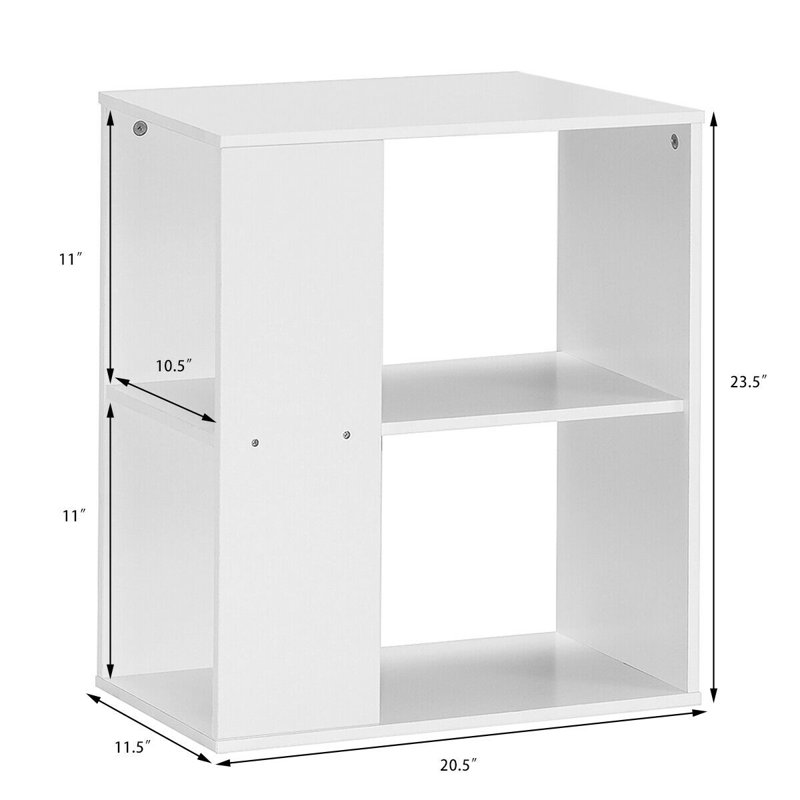 Table de chevet Mher, Blanc, Individuel