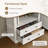 69.7" Farmhouse Arched Bookshelf, 7 Tier Bookcase with 2 Drawers and Cabinet, Modern Wood Storage Shelf-1044323866