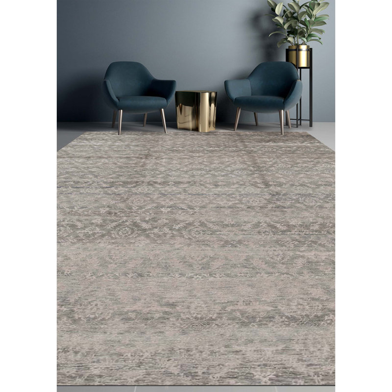 Moroccan Area Rug in Gray