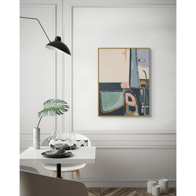 Abstract Print by Anne Abueva, 17.25" H x 13.25" W