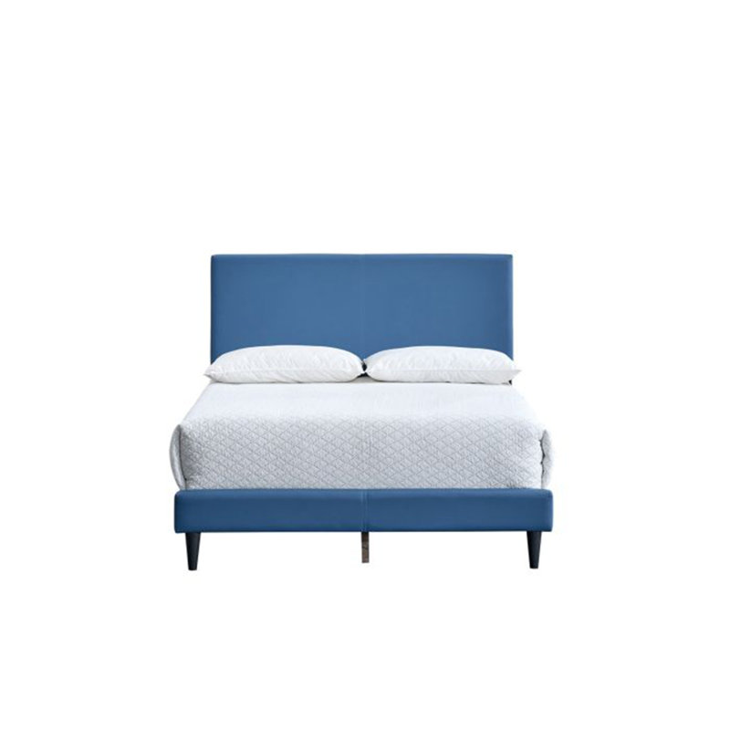 Baron Full Bed (Mattress Not Included), Blue, Full