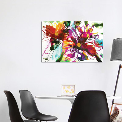 Floral Dance XVIII by Kathy Morton Stanion - Wrapped Canvas Painting