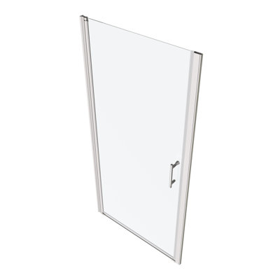 Bathroom Pivot Shower Door, 1/4" Tempered Glass, 36"-37 3/8" Wide, Easy Maintenance Magnificent Addition