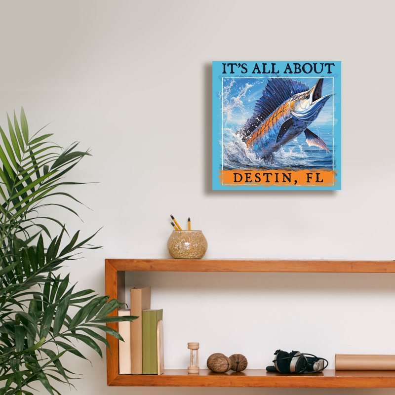  «Destin» par Jim Baldwin, art mural sur toile, 12 po x 12 po