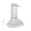 ZLINE 36 po. Hotte de cuisine murale à conduit en acier inoxydable satiné avec accents de miroir Designer Series (655MR-36)
