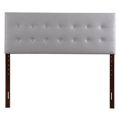 Stylish G0130-QHB Queen Bed Headboard For Modern Comfort, Light Grey