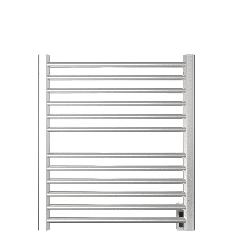 Chauffe-serviettes électrique mural Sirio (contrôleur non inclus), Brossé, H 33,25 po x l 29,25 po x P 4,75 po