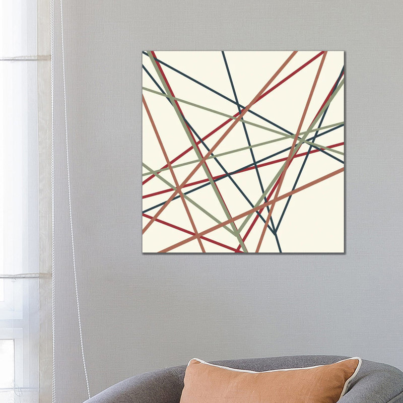 Lined I by Kimberly Allen - Wrapped Canvas Painting, 66.04cm H x 66.04cm W x 1.91cm D