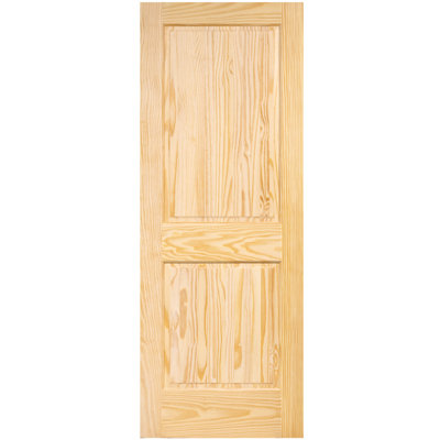 Porte coloniale lambrissée non finie standard en bois massif