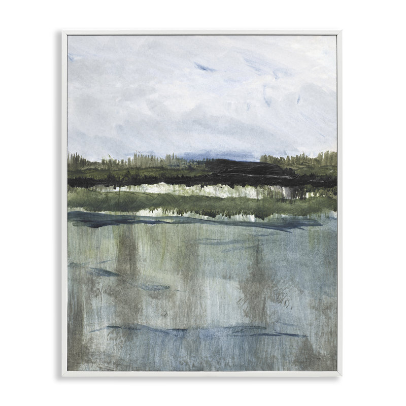 Giclée encadrée par Northwest Lakeside View, conception de Lanie Loreth, H 30 po x l 24 po