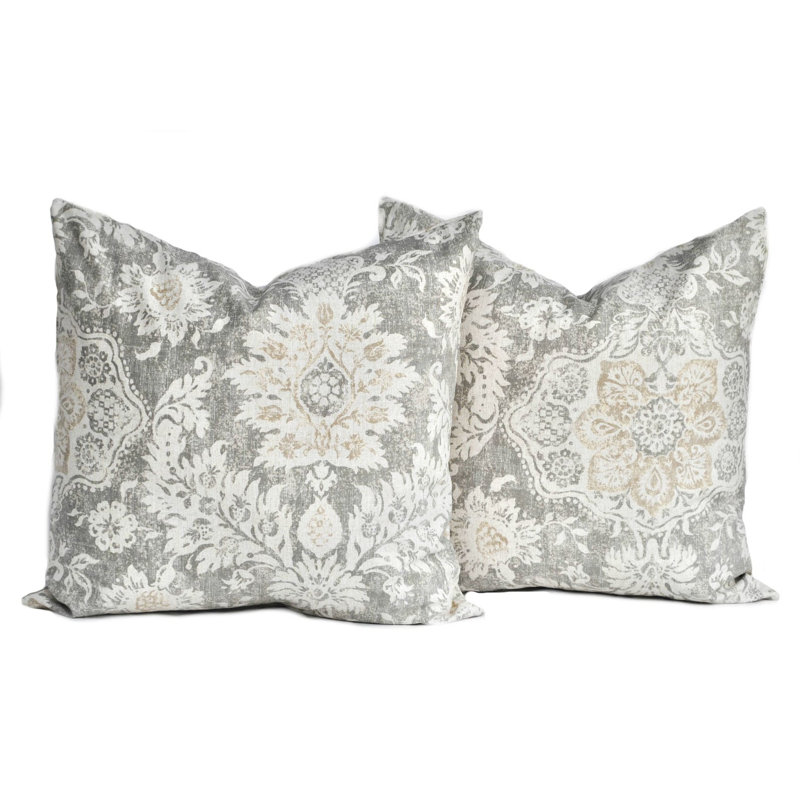 Housse de coussin 100% coton, 19,5 po x 19,5 po
