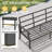 6 Piece Aluminum Patio Conversation Set, Outdoor Metal Furniture With 3-Seat Sofa, Rocking Swivel Chairs, Ottomans & Coffee Table, 5" Thick Cushions For Backyard, Poolside-1081706301-1081706302