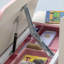 Bureau d'étude en bois pour enfants, table d'étude pour enfants à hauteur réglable, bureau d'écriture pour étudiant avec bureau inclinable, tiroir, tablette de rangement, porte-stylo-947591237
