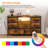 8-Drawer Fabric Dresser TV Stand with RGB LED & Power Outlet, Wood-Top Storage Console for 55" TV-882101077
