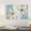 «Blue and Neutral Floral» par Silvia Vassileva, impression sur toile tendue-73365340-73365341-73365342