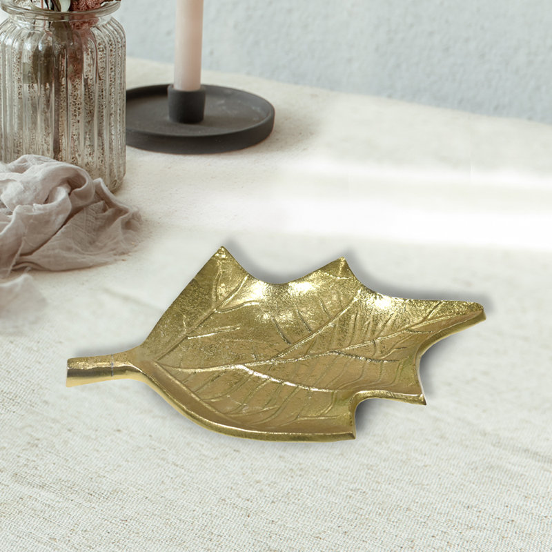 Red Barrel Studio® Aluminum Tray, Gold