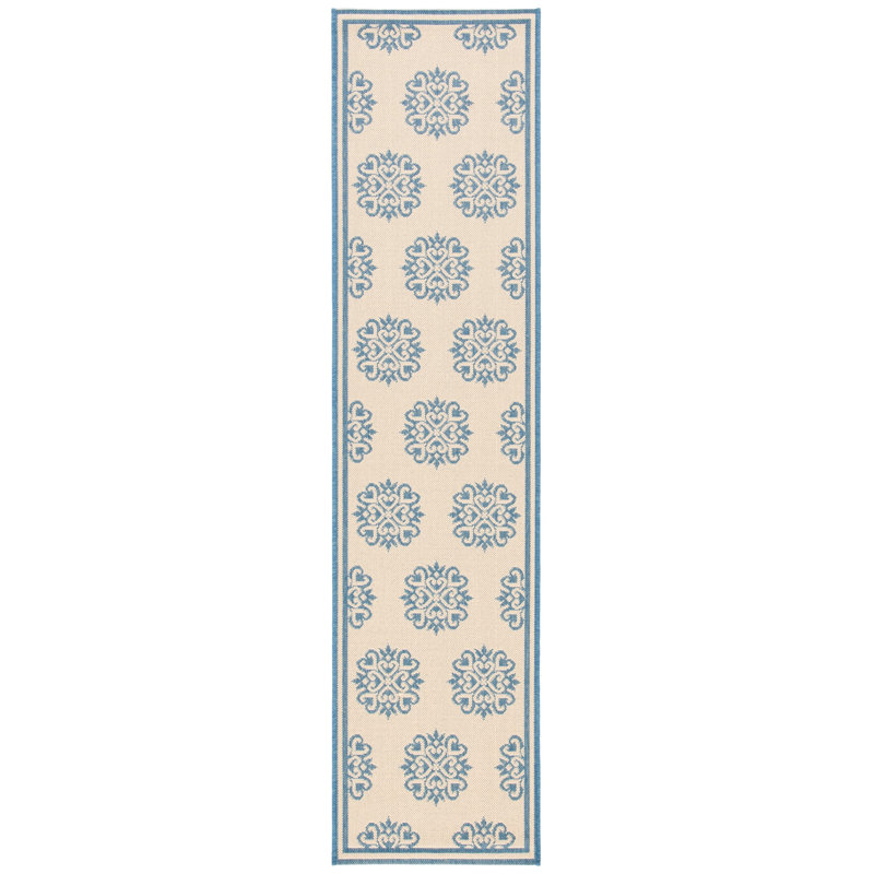 Frankee Performance Ikat Indoor/Outdoor Area Rug, Runner 2'2" x 8'