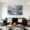 Winter Winter Wall Decor - Swan Winter Landscape, art mural sur toile pour le salon