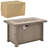 Outsunny 42" Propane Fire Pit Table, 50,000 BTU Wicker-Effect Auto-Ignition Gas Fireplace Fire Pits With Ceramic Tabletop, Steel Base, Lid, Lava Rocks And Cover, CSA Certification