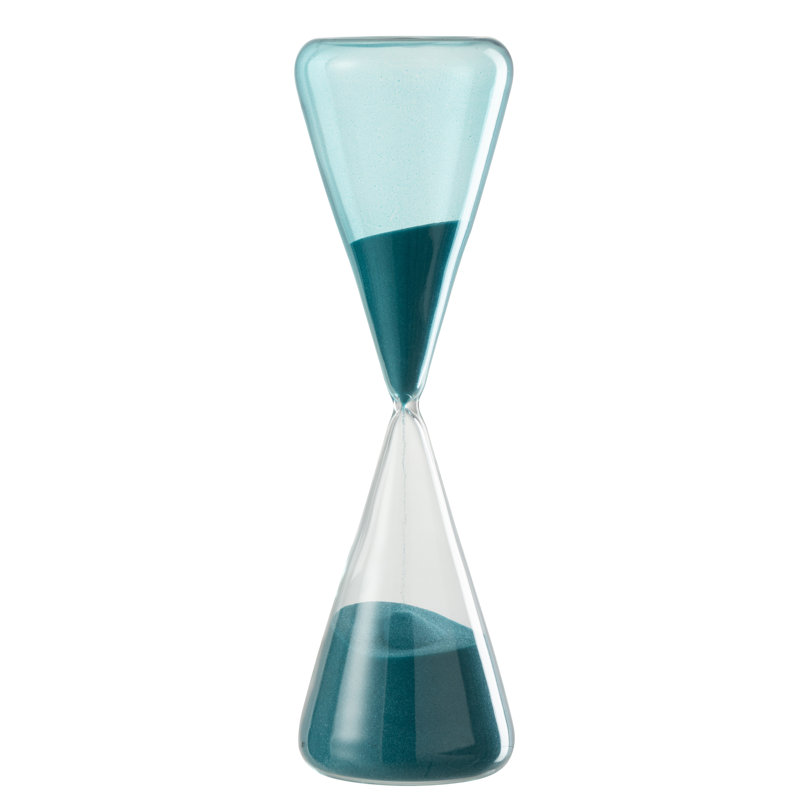 Boylon Glass Abstract Hourglass Decorative Object
