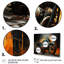 Art mural noir pour motocyclette 5 pièces-941213338