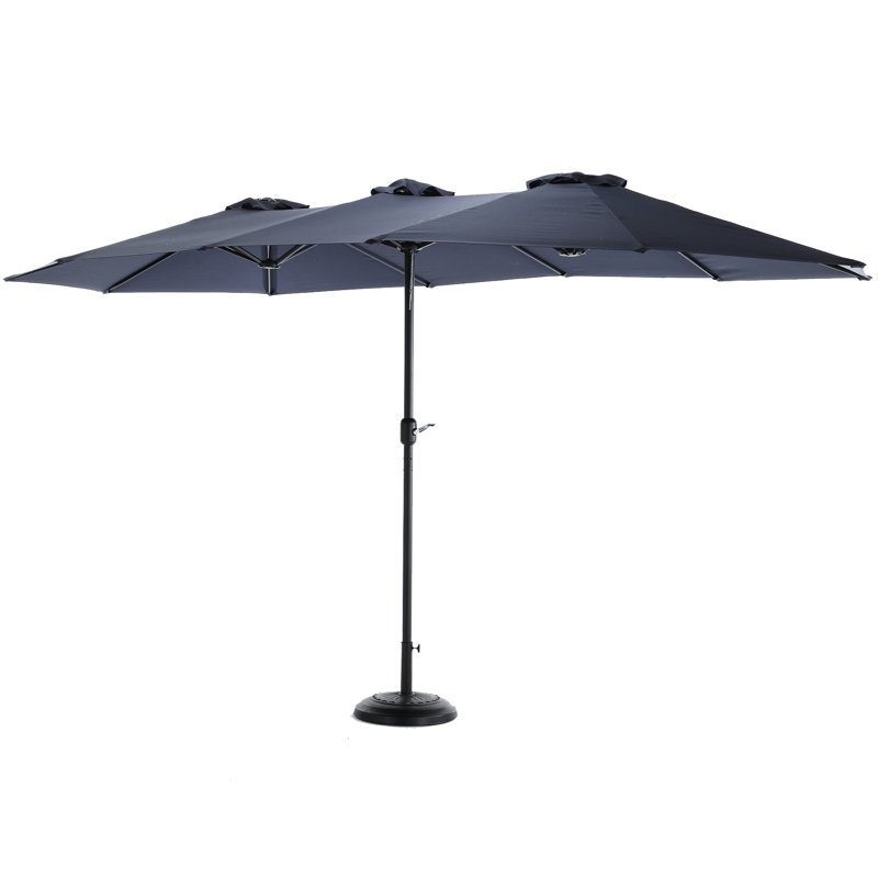 Parasol de piscine double face - Effet d'ombrage puissant pour la pelouse extérieure, Marine