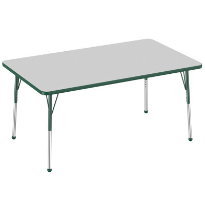 Rectangle T-Mold Adjustable Height Activity Table