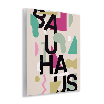 Plaque murale style Mid-Century moderne Bauhaus, design par Annabelle Hall