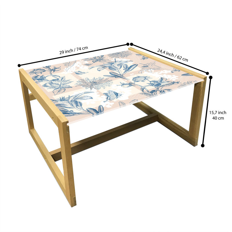 Table basse East Urban Home, H 24,4 po x L 29,13 po x P 15,75 po