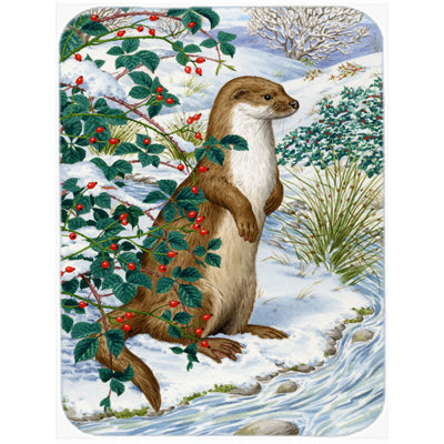 Caroline's Treasures Otter Glass Cutting Board