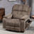 Dual Motor Chenille Power Lift Chair Lay Flat Recliner with Massage and Heating,400LBS-846517657