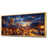 Toile avec cadre flottant or