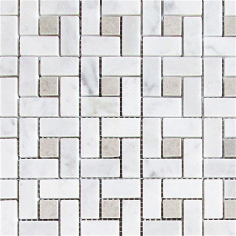Carreau de mosaïque en marbre 12 po x 12 po