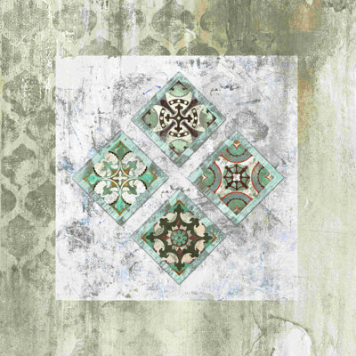 «Exotic Tile Quad», impression sur toile tendue