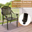 Chaises de salle à manger d'extérieur, chaises de patio, fauteuils de salle à manger empilables pour la cuisine, le jardin, la cour Leatherman