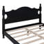 Structure de lit double en bois pleine grandeur, lit plateforme de style rétro avec support en lattes de bois-1065912770-1065912771