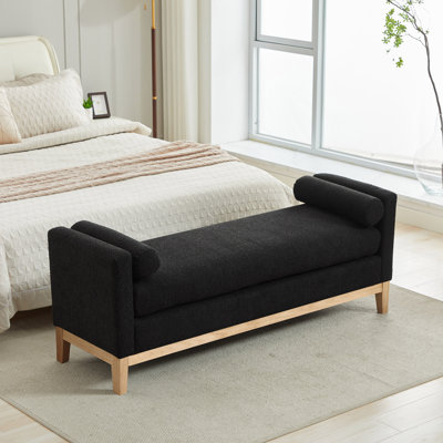 66"w Upholstered Bench For Bedroom End Of Bed by Latitude Run